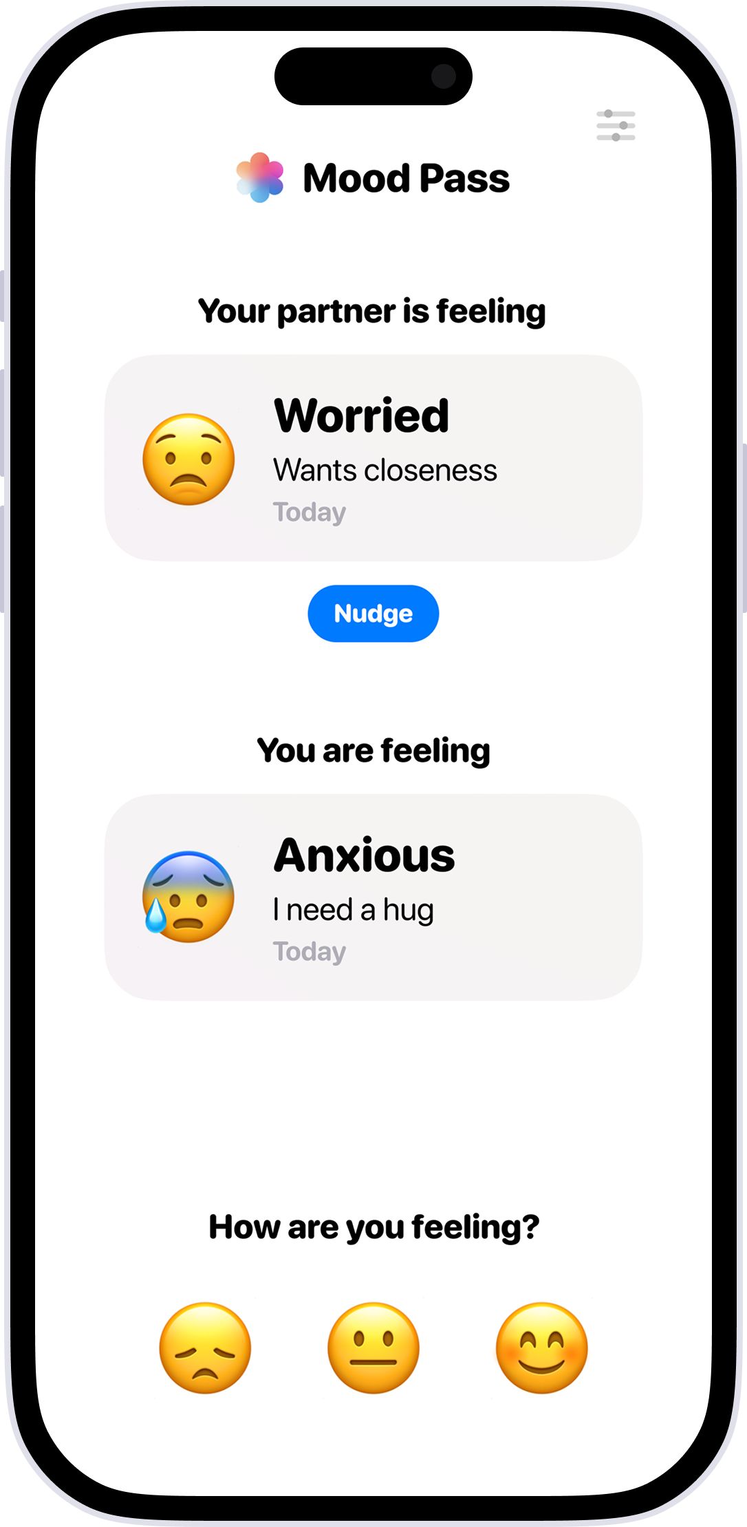 Mood Passport App Screenshot